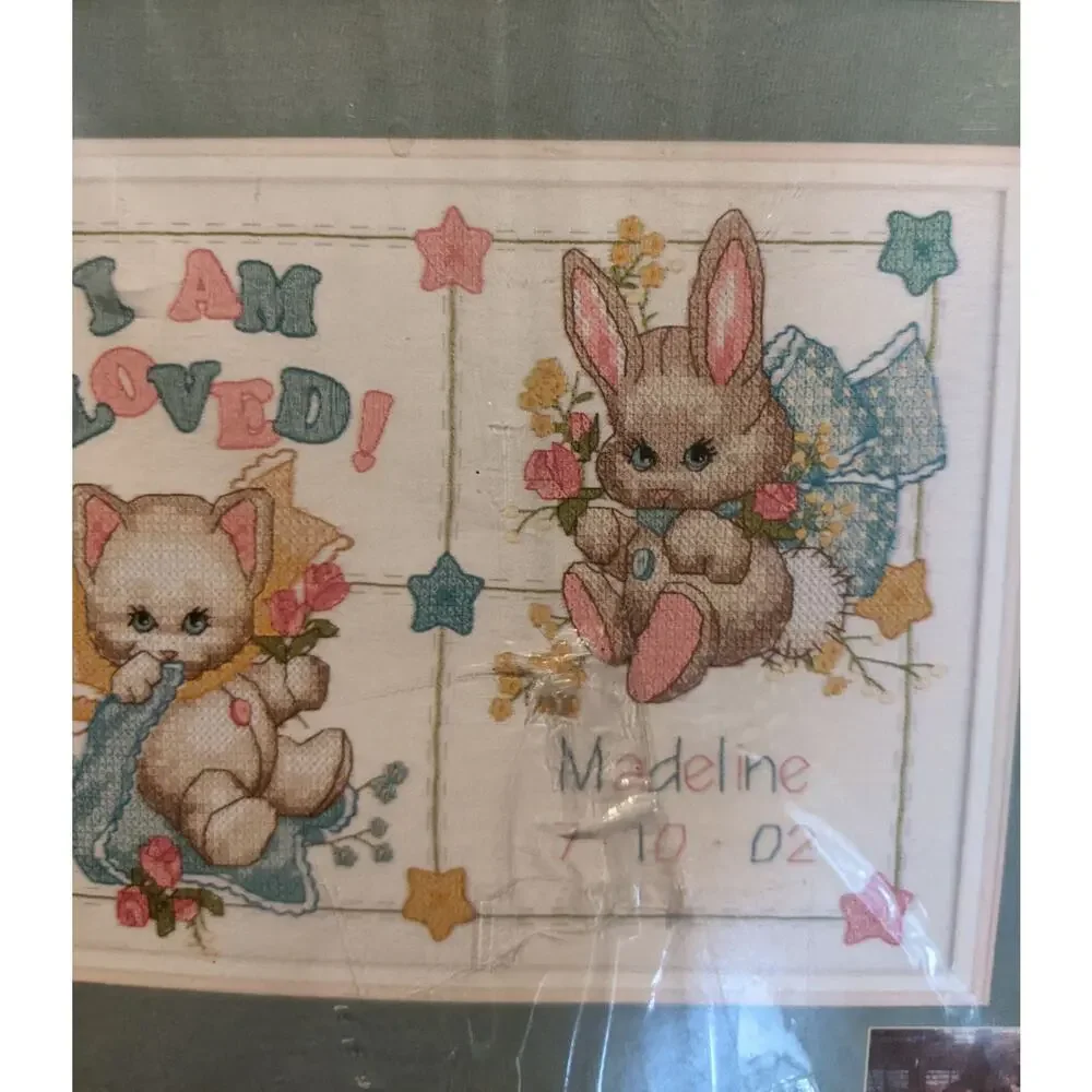 NEW Stamped CrossStitch Kit Birth Record